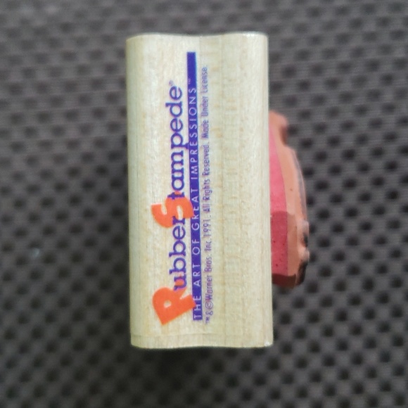 ☆Rare☆ Elmer Fudd Rubber Stamp•Goin' To Catch A Wabbit•Warner Bros•Looney Tunes - Picture 6 of 8